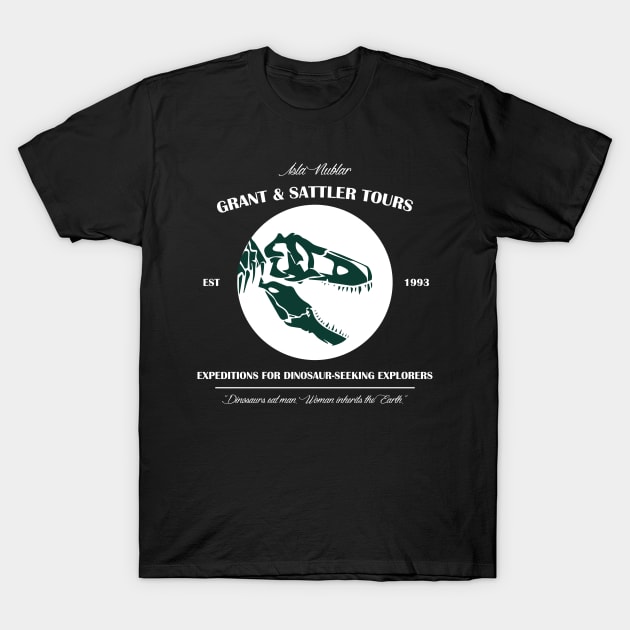 Grant & Sattler Tours T-Shirt by MoviesAndOthers